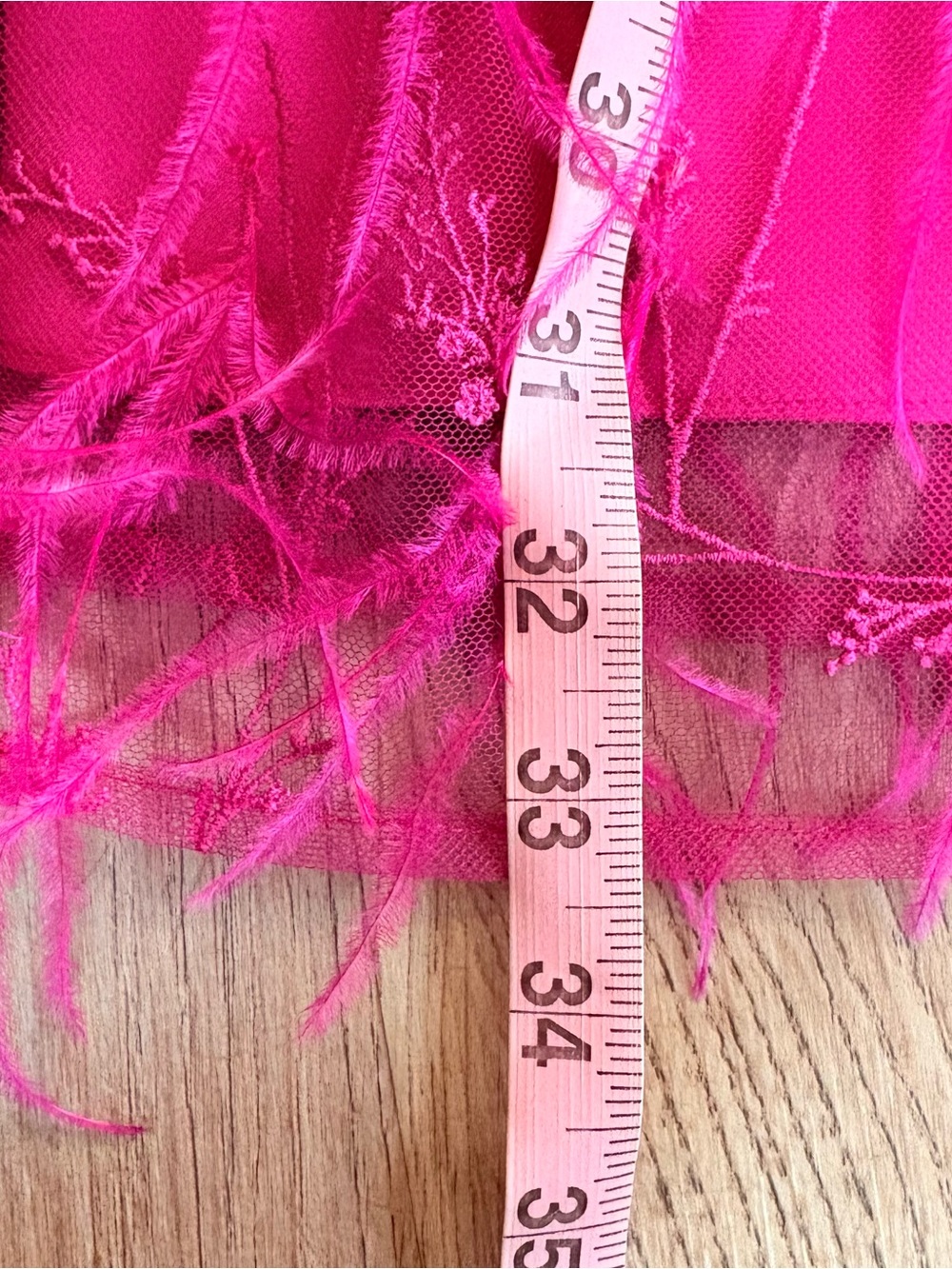 Milly Vibrant Fuchsia Feathered Mini Dress NWT - Picture 13 of 13